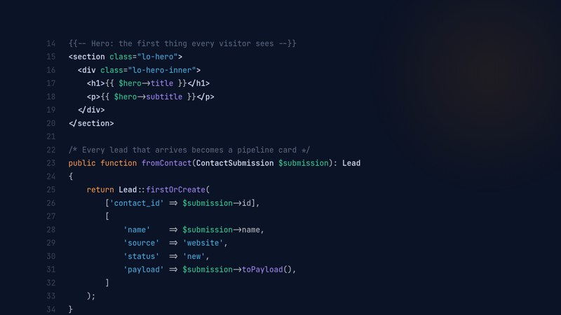 Hand-written application code
